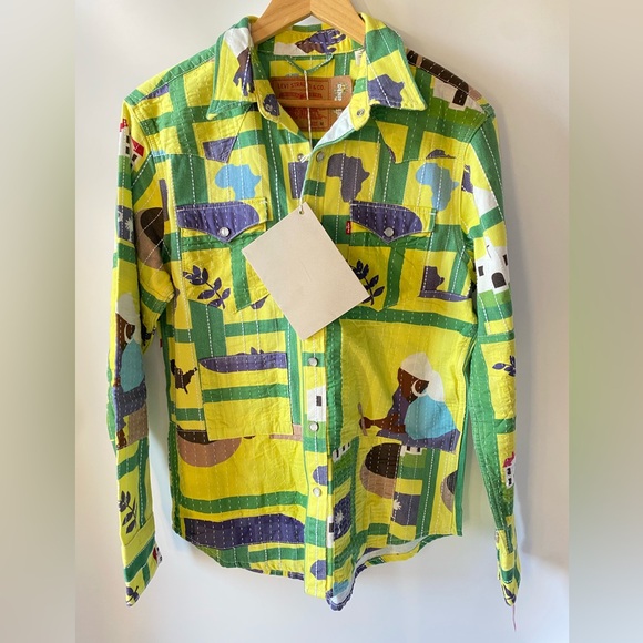 Levi’s x Denim Tears Gullah Series Quilted Shirt Jacket Size M NWT